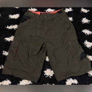 Ripe Olive Green Kids Cargo Shorts